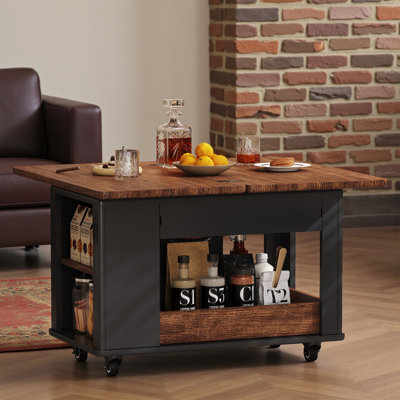 Coffee Table With Foldable Top