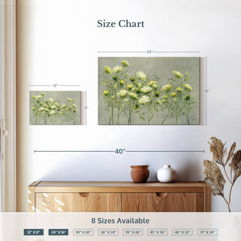Harnek Queen Anne's Lace, 16" H x 24" W