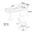 Crescent-Shaped Solid Wood Desk-923097774