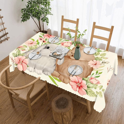 Nappe à motif floral aquarelle