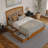 Lamari Solid Wood Storage Platform Bed with Footboard & Under Bed Drawers-366692876-366692877