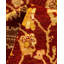 Tapis unique noué à la main Terell - rouge Terell