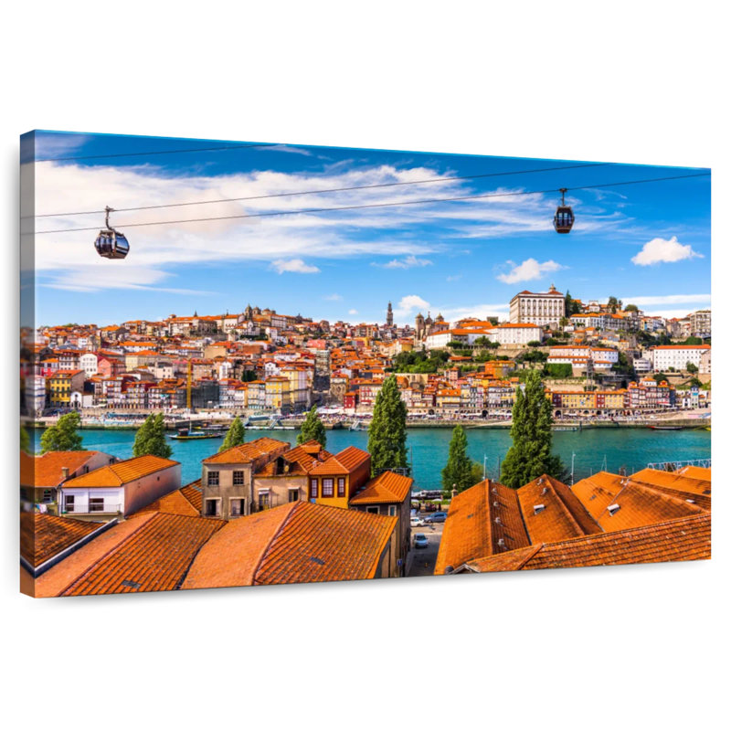 Lilie Porto vieille ville, H 32 po x l 48 po