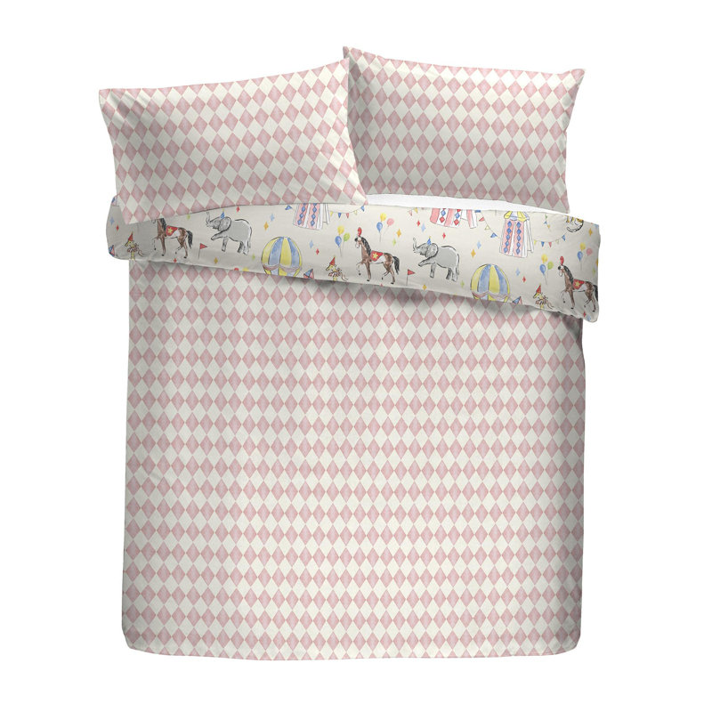 Polyester Chequered Duvet Cover Set with Pillowcases Included, Single Duvet Cover + 1 Standard Pillowcase