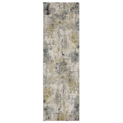 Marseille Gray/Cream Modern Abstract Area Rug