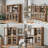 Abagail 62" Glass Display Cabinet Dining Cabinet-1550708184