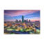 «Dallas Night Skyline», toile d'art à couper le souffle, paysage urbain époustouflant-1152708952