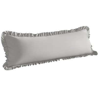 Taie d'oreiller pour le corps en microfibre brossée à volants, taie d'oreiller pour le corps doux infroissable et résistante aux taches, 20 po x 54 po, 1 paquet