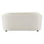 Causeuse Mariko 69 po avec 2 coussins, lin beige