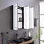 48"X30" Led Mirror Bathroom Medicine Cabinet With Lights,Dimmer,Defogger,Clock,Temp Display And Usb
