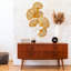 Accessoire mural en métal peint à la main 29,5 po x 1,9 po x 39,4 po | 100% métal durable, épaisseur: 0,03 pouce | Variations de couleurs uniques, parfaites pour la décoration de la maison ou du bureau, design accrocheur