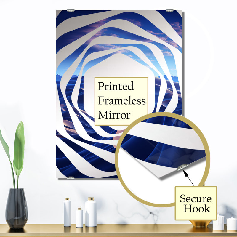 Dalal - Miroir mural grand désert MIR140881, 32 po x 24 po