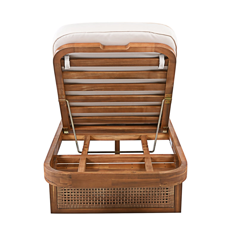 Outdoor Lounge Chair With Cushion, 4