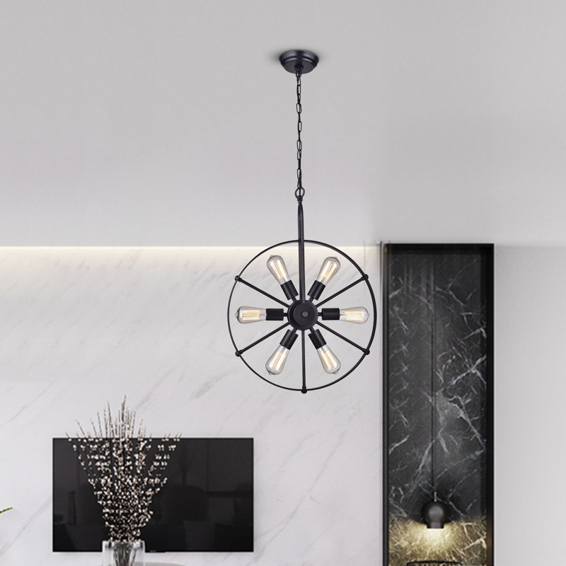 Lustre de sphère spoutnik 6 lumières Ealing