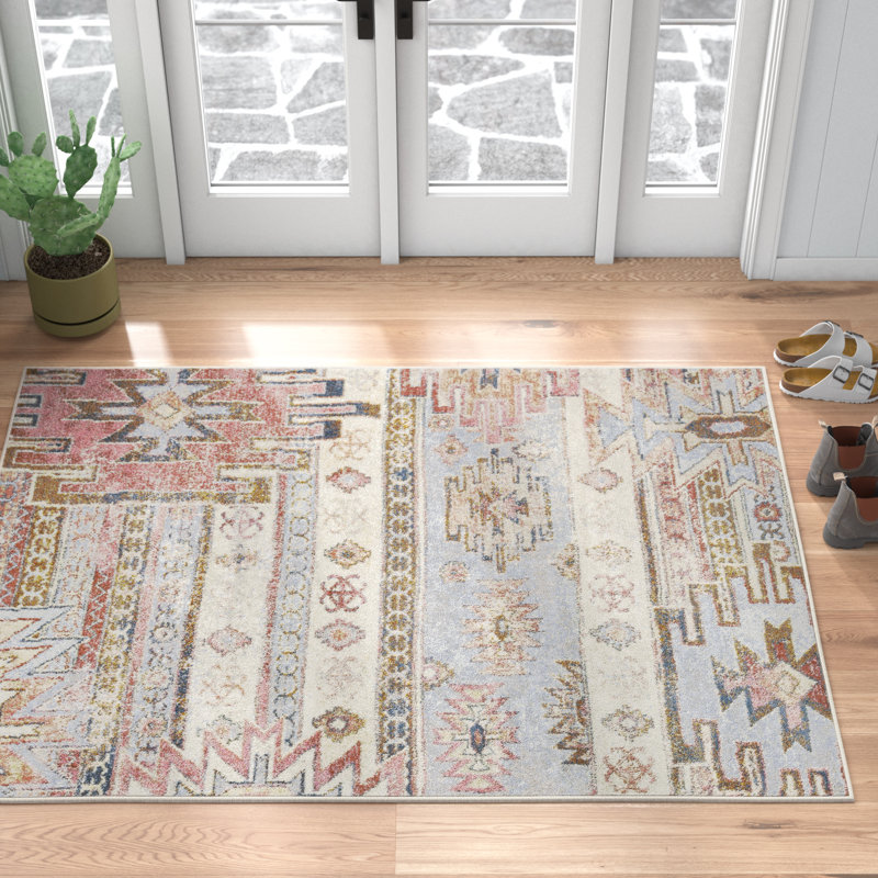 Beanca Ikat Indoor Rug, Rectangle 6'7" x 9'