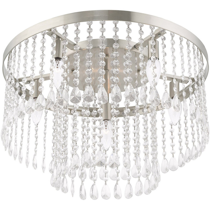 Templos Crystal Flush Mount