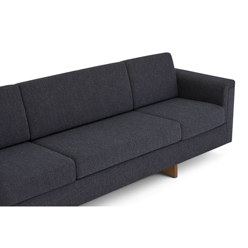Frank Lloyd Wright Galesburg Sofa, Paynes Gray