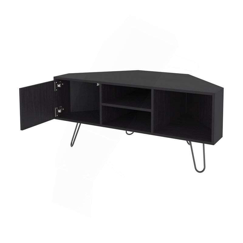 Meuble télé avec rangement ouvert Wengue