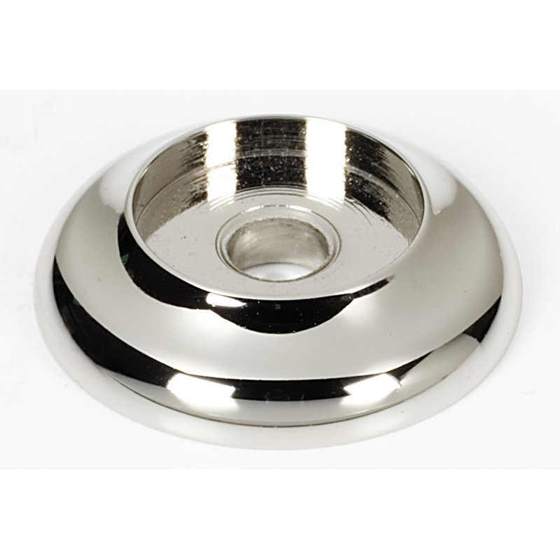 Plaque arrière rosette 0,875 po, Nickel poli