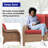 Schutt 50" Wide Outdoor Wicker Loveseat With Cushions-87748641-87748644