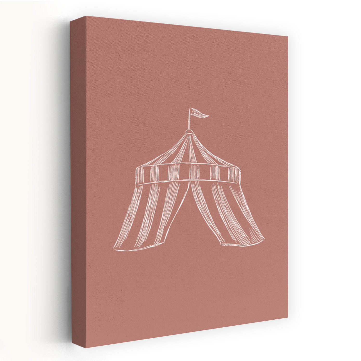 George Oliver Circus Tent Vintage Red Playful Retro Vintage Wall Art ...