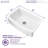 Mesa 33'' L Single Bowl Solid Surface Kitchen Sink