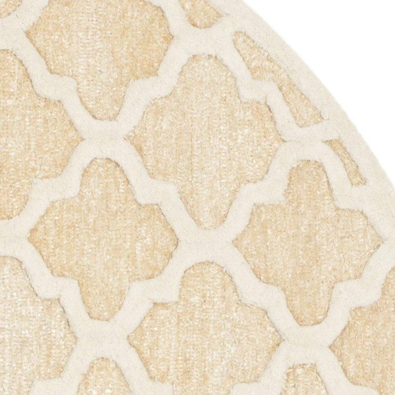 Precious Hand Tufted Performance Geometric Rug, Round 6'
