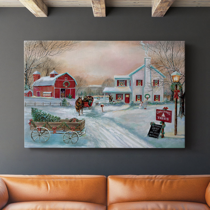 Christmas Tree Farm -Gallery Wrapped Cavas, 32" H x 48" W