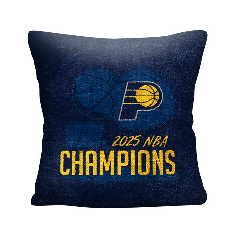 Coussin NBA Indiana Pacers Champs Hoopla, Bleu marine Indiana Pacers