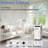 Erivess 8000 BTU Portable Air Conditioners Quiet Portable Cooling AC Up to 400 Sq.Ft. with Dehumidifier