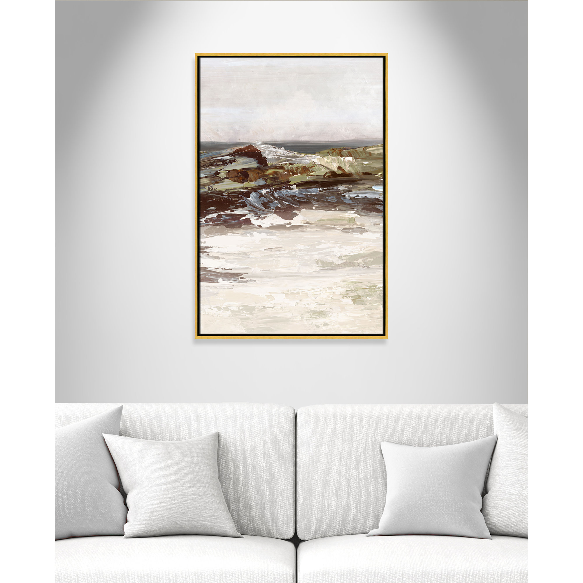 Stoney Peak Print by , Gold, 37.5" H x 25.5" W