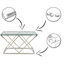 Marvin 120cm Glass Top Console Table
