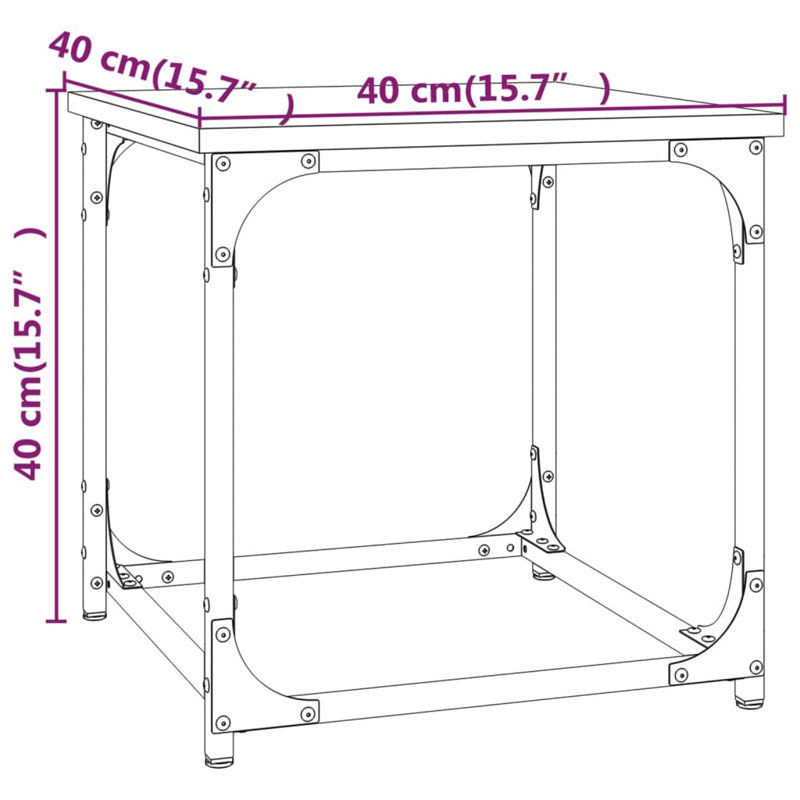 Bilton Frame End Table, Sonoma Oak