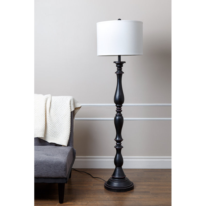 Artelia 61'' Espresso Traditional Floor Lamp