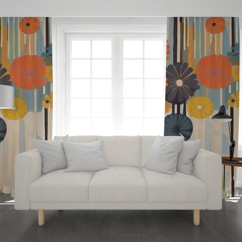 Paire de rideaux obscurcissant en polyester Egremt, L 56 po x H 78 po