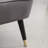 Contemporary Velvet Upholstered Accent Chair, Gray-646179229