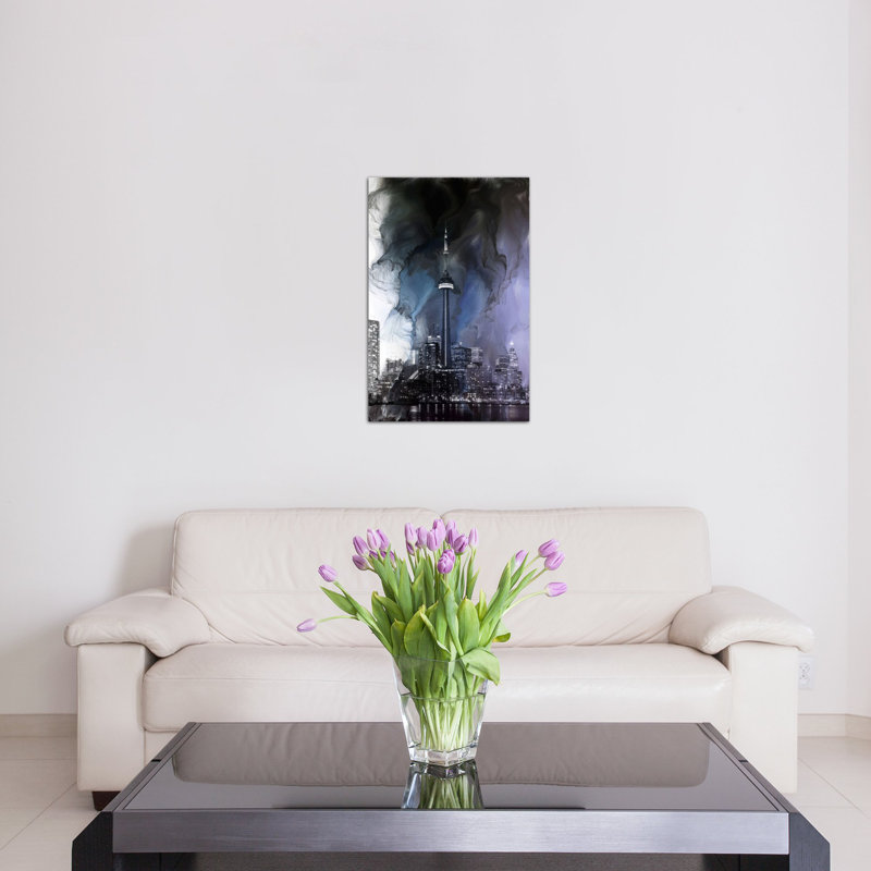 « toronto, tour canada », impression sur toile tendue 2, H 90 po x l 60 po x P 0,75 po