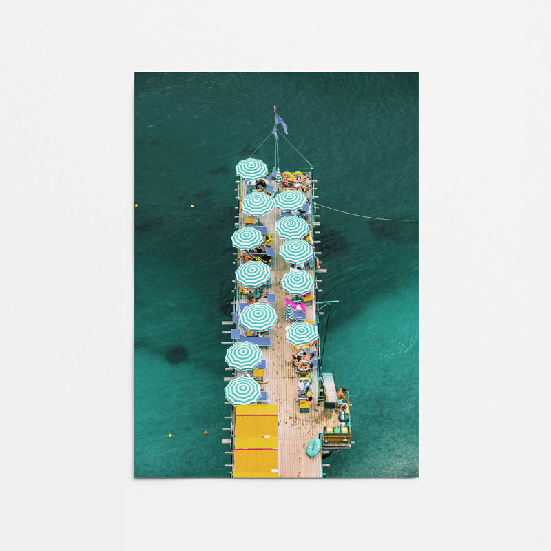 Imprimé Pier Paradise, H 24 po x l 18 po x P 0,1 po, Papier