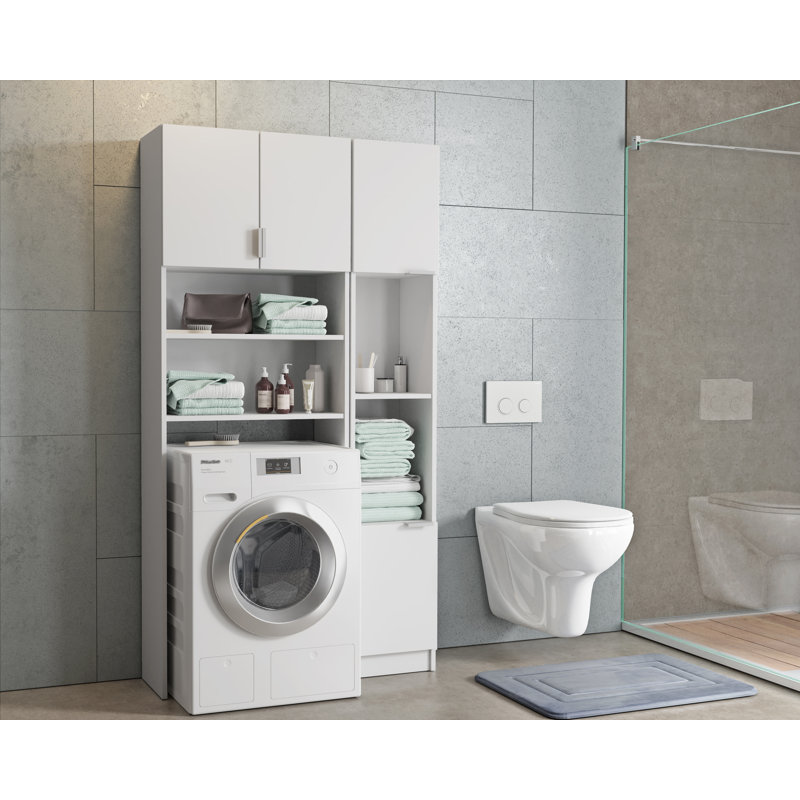 Cazadero Freestanding Bathroom Storage Furniture Set, White