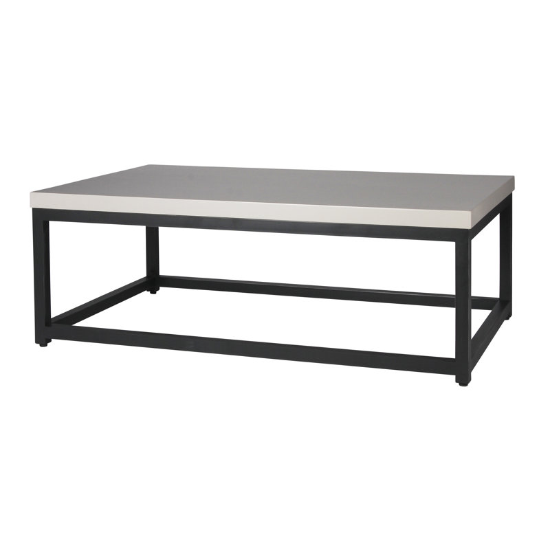 Table basse Paris, Noir, noir, noir, noir, Gris, H 17,5 po x L 55 po x l 33 po