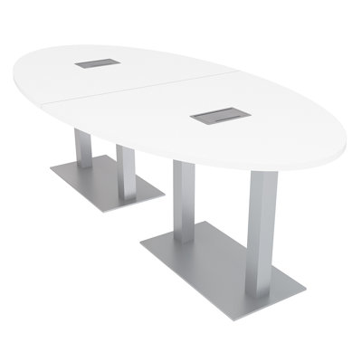 Oval Conference Table with Power and Data