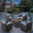 Kreda 5 - Piece Outdoor Seating Group With 41" Fire Pit With Swivel Glide Chair And Cushions-923376190-923376176