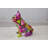 Fawzieh French Bulldog Painted Purple Graffiti Resin Statue Size: 8" x 5" x 10"H
