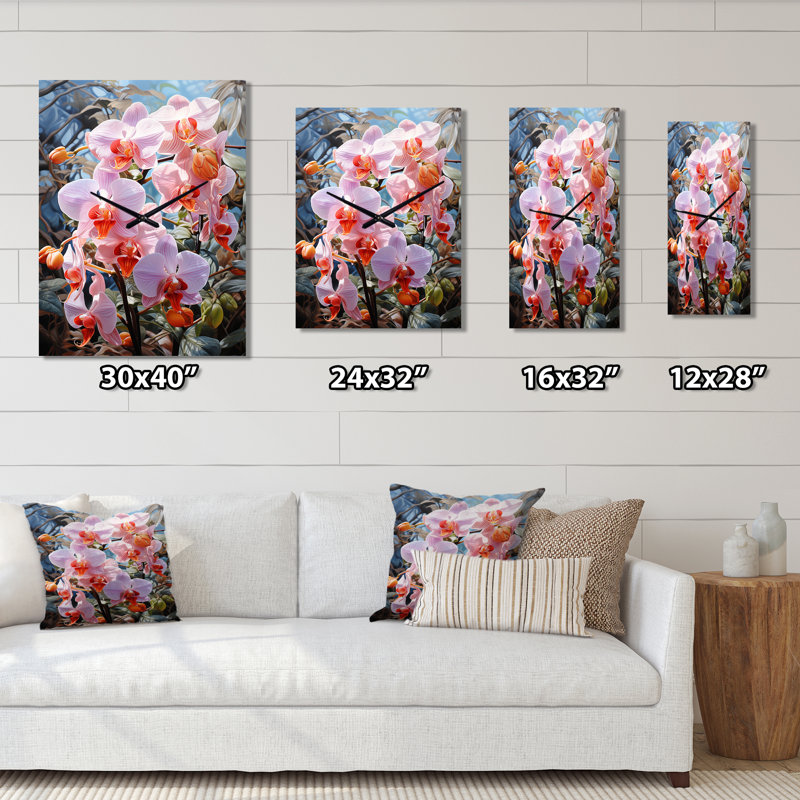 Jaydelyn - Horloges murales florales, Grand