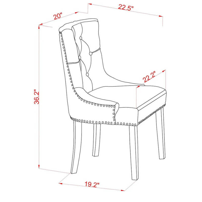 L'ensemble de salle à manger 9 pièces comprend une table en bois et 8 chaises de salle à manger en tissu de lin beige clair et des pieds noirs avec un dossier capitonné - finition noir sablé.