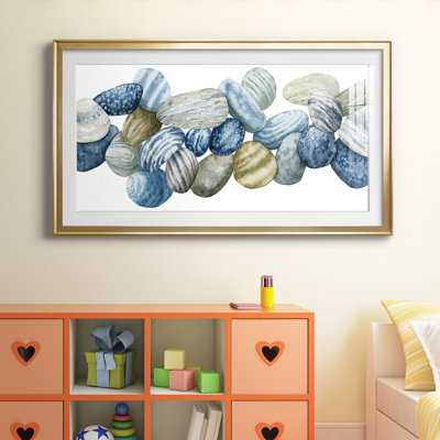 Found Pebbles III - Peinture encadrée