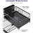 Extendable Dish Drying Rack - Rust-Resistant Dish Racks for Kitchen Counter with Adjustable Support Legs
