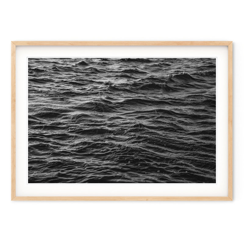 Mesmerizing Waves, 28.5" H x 40" W, Natural Framed