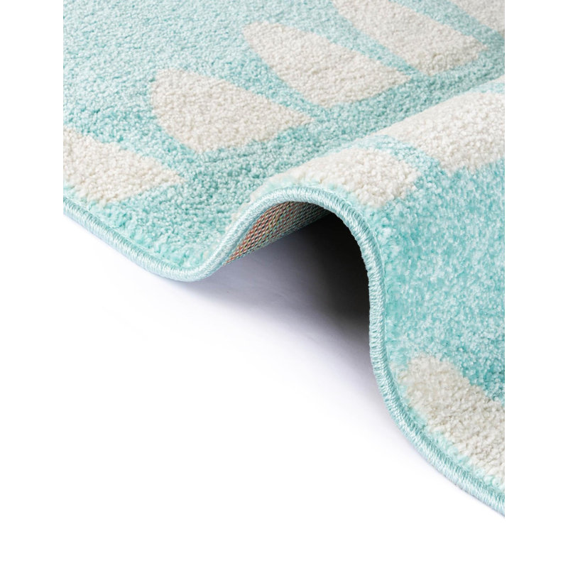  Hillow Whimsy Kids Rug, Rectangle 2'2" x 3'1", Blue