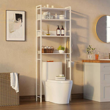 Over The Toilet Storage Rack with Basket and Drawer for Bathroom